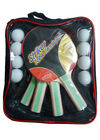 Carry Bag Packing Table Set Tenis 5mm Kayu Lapis Kelelawar 8 PVC Balls Dengan Karet