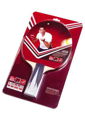 Warna pegangan Raket Tenis Meja dengan kartu PVC paket Reverse karet