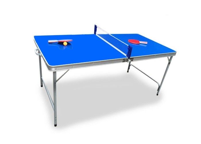 Meja Tenis Meja Luar Ruangan Junior Mudah Lipat Portabel Aluminium Meja Untuk Keluarga