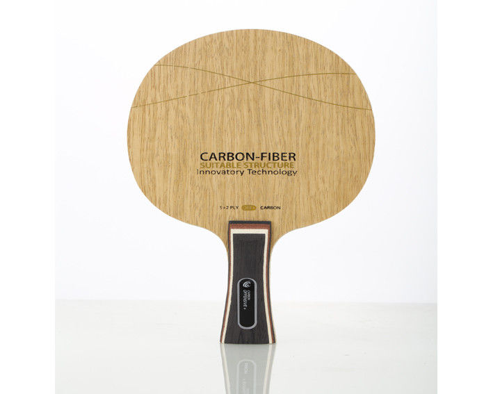 Kuning Carbon Fiber Blade kustom ping pong dayung Penhold Handle