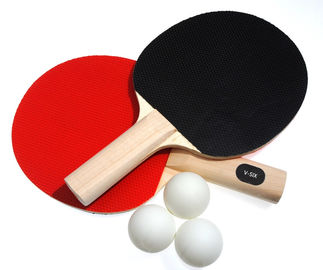 Hardbat Table Tennis Set 2 Kelelawar 3 Satu Bintang Balls Lurus Menangani Jerawat Karet
