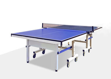 25mm Table Top Kompetisi Meja Tenis Meja Biru Bahan MDF Untuk Sekolah